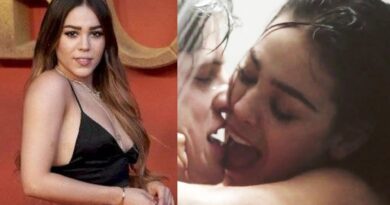 Influencer and actress Danna Paola - TONGUE KISS Elite sex porn scene