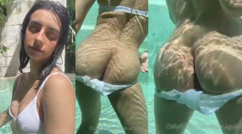 Youtuber Mars aguirre pulls down her panties in the pool ONLYFANS