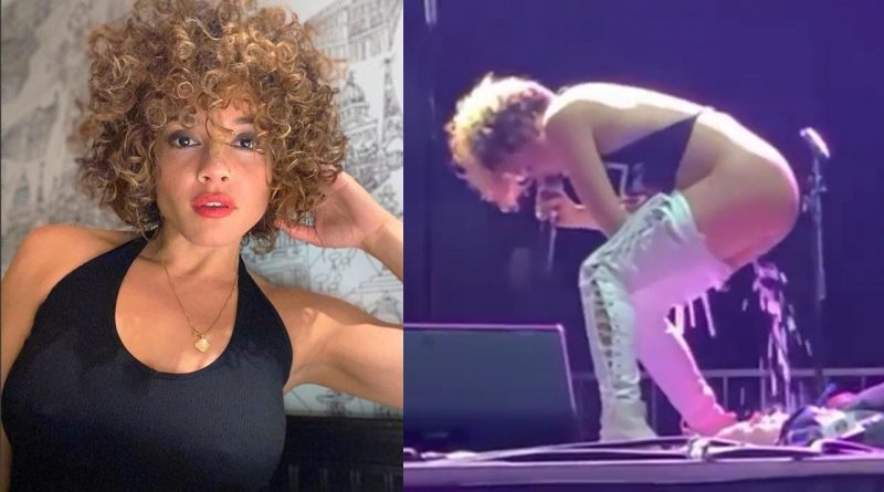 BRASS AGAINST rocker Sophia Urista filmed urinating on male fan onstage