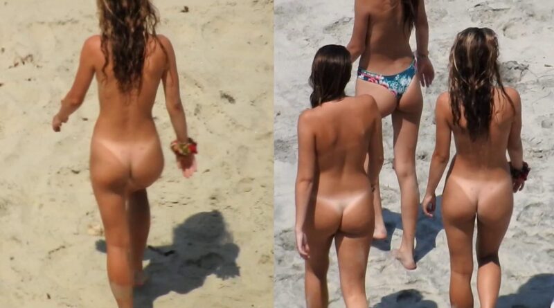 Nudist beach - spy cam teen on the beach Porn video