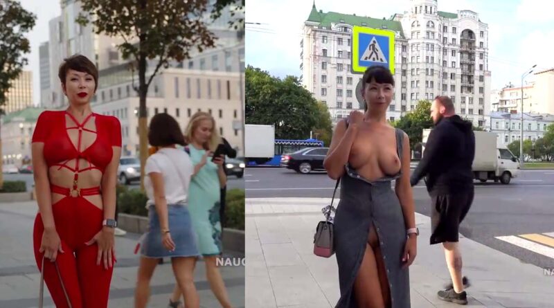 JSNSNSU Social experiment walking naked through the streets