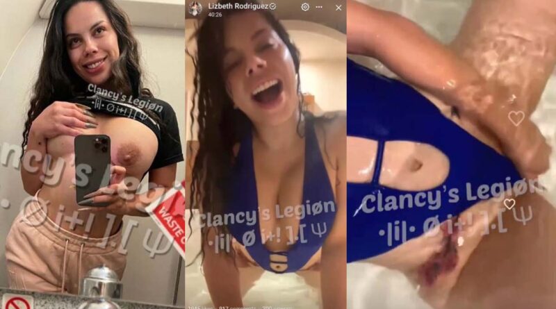LIZBETH RODRIGUEZ ONLYFANS Second leaked Porn video masturbation in the bathtub