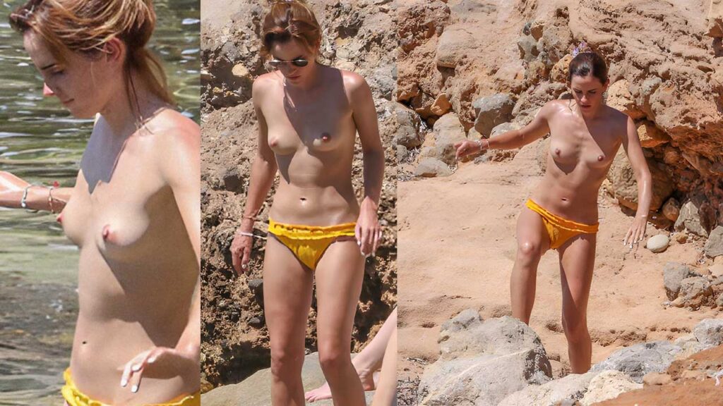 Celeb Emma Watson New nude photos 2022 beach vacation PORN 2022