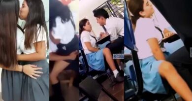 horny at school - he puts his hand under her skirt to masturbate her porn amateur