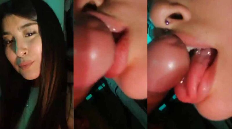 girl from peru giving a blowjob with lots of love