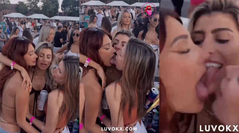 Lesbian drunk Ladys - lesbian kiss at rock concert