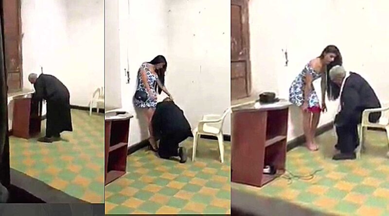 Brazilian priest caught with a prostitute in the church PORN AMATEUR