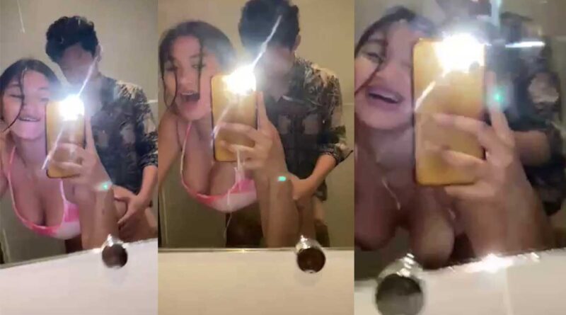 young slut films how she is fucked in the bathroom with her new iphone 14 cell phone
