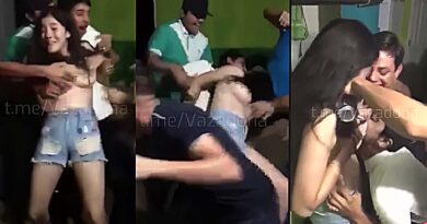 MEXICAN TEEN GIRL MAKES THE MISTAKE OF GOING TO A PARTY WITH HER FRIENDS - THEY ABUSE HER