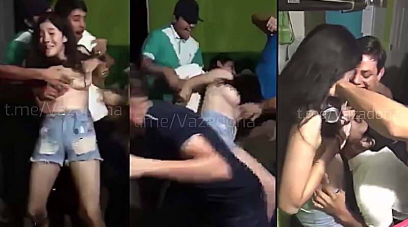 MEXICAN TEEN GIRL MAKES THE MISTAKE OF GOING TO A PARTY WITH HER FRIENDS - THEY ABUSE HER