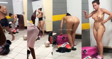 She strips naked in the men's dressing room, she doesn't care if they see her naked