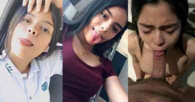 Latina schoolgirl porn video leaked giving a blowjob