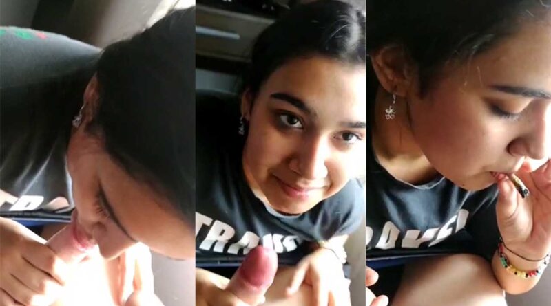 MEXICAN GIRL SUCKING COCK AND SMOKING WEED