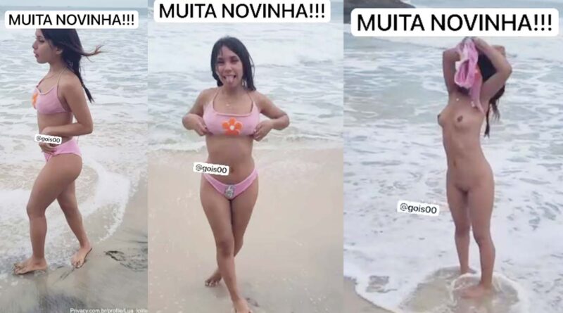 PETITE DRUNK BRAZILIAN GIRL TAKES OFF HER BIKINI IN PUBLIC