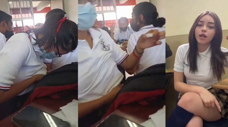 Mexican schoolgirl takes milk from her tits and gives it to her friends to drink