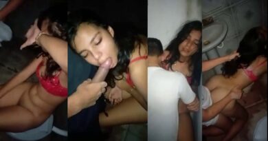 Pretty drunk Mexican girl raped in the bathroom by her friends