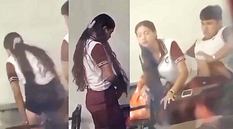 VIRAL PORN VIDEO - Private school schoolgirl caught fucking in the classroom