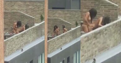 Argentina - Argentinian lesbian couple fucking on the roof of the building Porn amateur