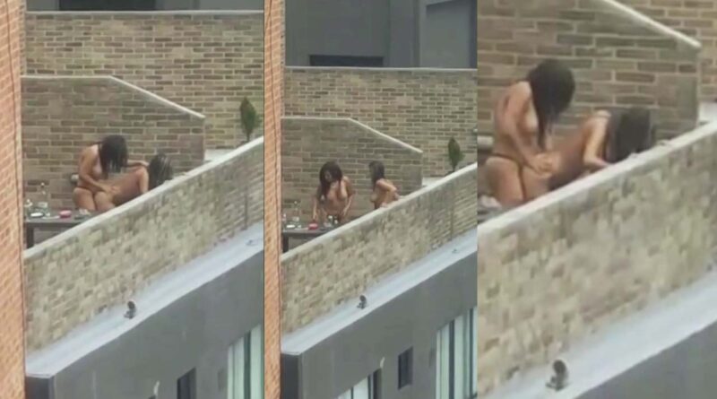 Argentina - Argentinian lesbian couple fucking on the roof of the building Porn amateur
