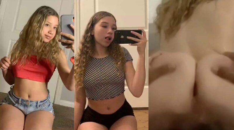 white girl with hard curls has a very tight ass