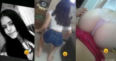 She dances for her cousin and rubs his ass