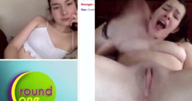 Omegle Girl girl has an orgasm in front of a stranger on the internet
