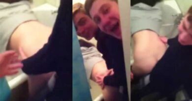 Russian students fuck their drunk friend in the bathroom