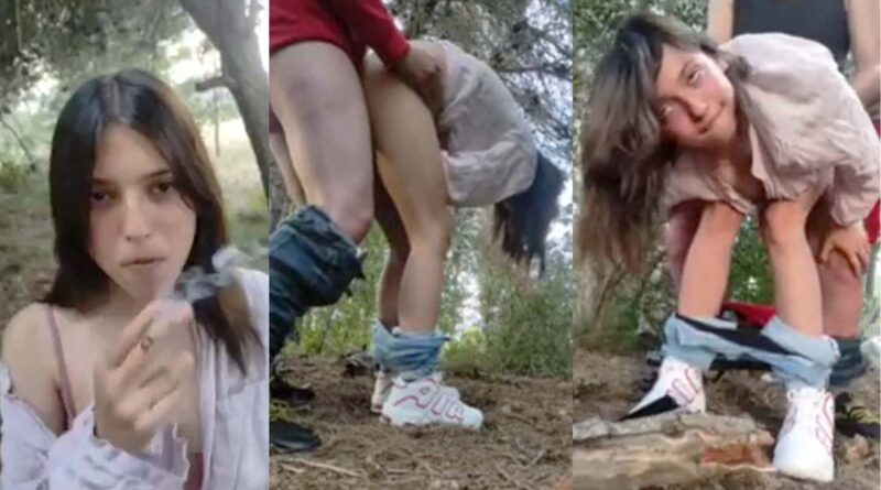 drugged girl goes to the mountains to smoke marijuana and get fucked AMATEUR PORN