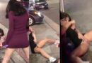2 drunk and drugged girls urinating on the streets of New York