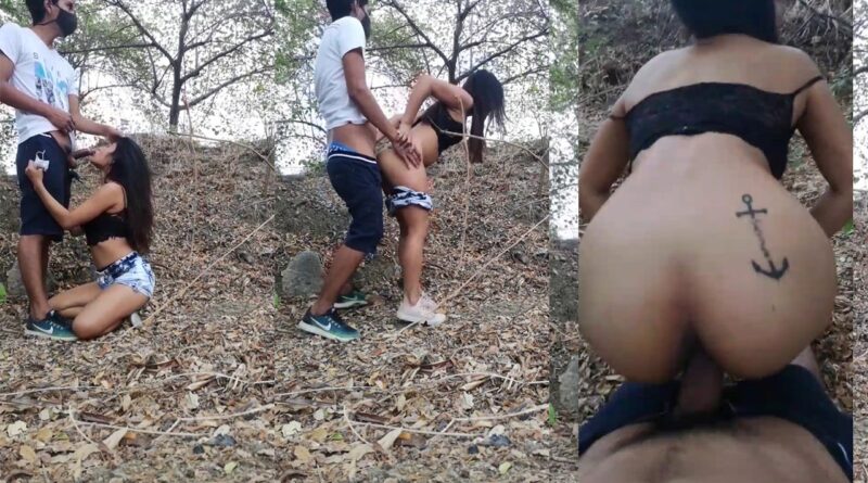 Chilean girl fucking in the forest