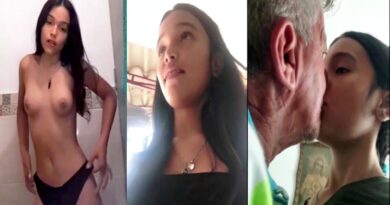 RARE PORN VIDEO - Teen girl kisses her 82 year old grandfather on the mouth