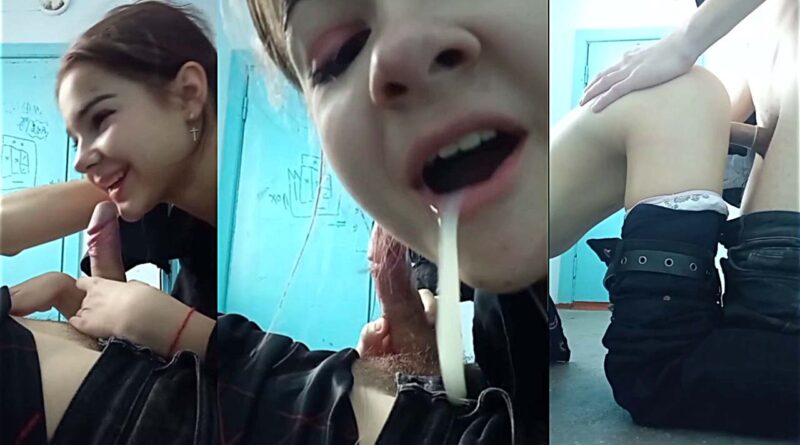 SKINNY WHITE AMERICAN SCHOOLGIRL FUCKING AND CUM IN THE MOUTH FOR THE FIRST TIME