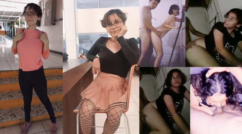 The nerdy girl at school - her secret is that she is a nymphomaniac addicted to fucking